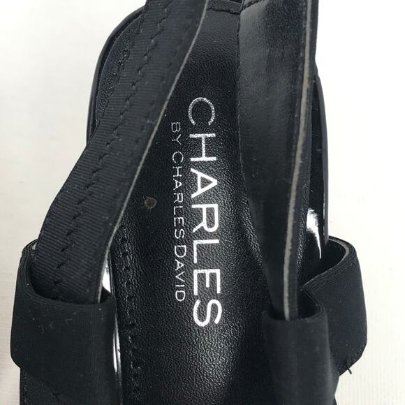 Charles By Charles David Hyper Wedge Sandal Black - Picture 8 of 11